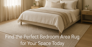 Find the perfect bedroom area rug to match your space and style β soft, elegant, and modern design