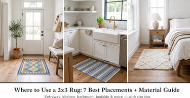 Where to use a 2x3 rug - 7 best placements and material guide