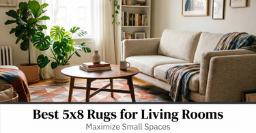Best 5x8 Rugs for Living Rooms: Maximize Small Spaces