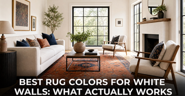 Best Rug Colors for White Walls: What Actually Works