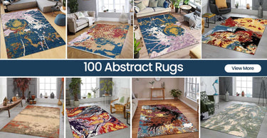 Modern Multi-Color Abstract Rug for Living Room
