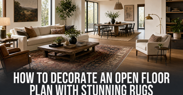How to Decorate Open Floor Plan With Stunning Rugs