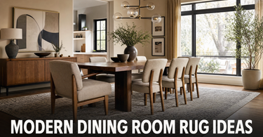 Modern Dining Room Rug Ideas: Best Styles, Shapes & Materials