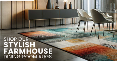 farmhouse dining room rug