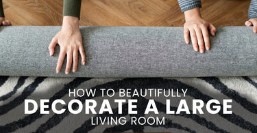 how to decorate a large living room