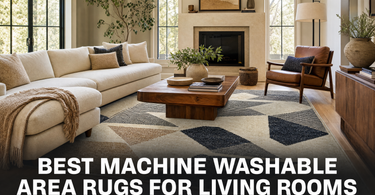 Best Machine Washable Area Rugs for Living Rooms in 2025