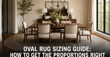 Oval Rug Sizing Guide: How to Get the Proportions Right