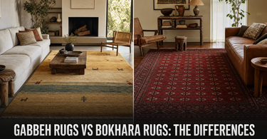 Difference Between Gabbeh Rugs vs Bokhara Rugs