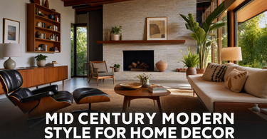 Mid Century Modern Style For Home Decor