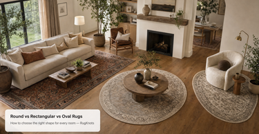Round vs Rectangular vs Oval Rugs β RugKnots Shape Guide