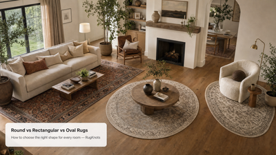 Round vs Rectangular vs Oval Rugs: The Complete Shape Guide