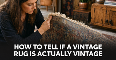 How to Tell If a Vintage Rug Is Actually Vintage