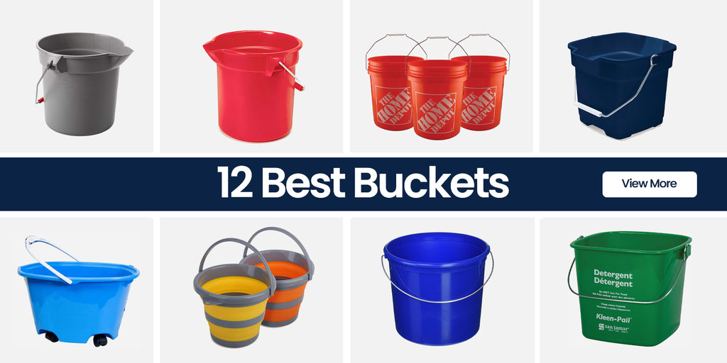 Rubbermaid Roughneck Square Bucket, 15-Quart, Blue, Sturdy Pail Bucket  Organizer Household Cleaning Supplies Projects Mopping Storage Comfortable