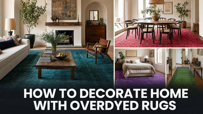 How To Decorate Home With Overdyed Rugs
