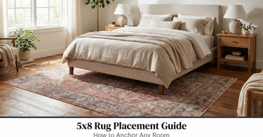 5x8 Rug Placement Guide: How to Anchor Any Room