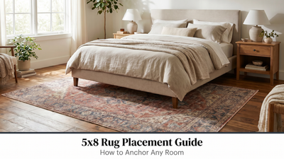 5x8 Rug Placement Guide: How to Anchor Any Room