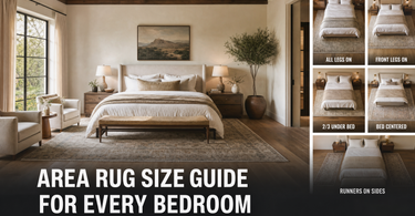 The Ultimate Area Rug Size Guide for Every Bedroom Layout