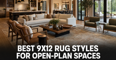Best 9x12 Rug Styles for Open-Plan Spaces