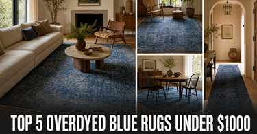 Top 5 Overdyed Blue Rugs Under $1000