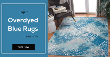 Overdyed Blue Rugs