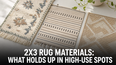 2x3 Rug Materials: What Holds Up in the Spots Where You Need One