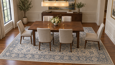 What Size Rug for a Dining Room? Size Chart by Table & Seats