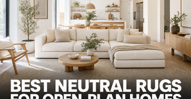 Best Neutral Rugs for Open-Plan Homes: Grounding a Big Space Without Walls