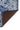 Traditional blue printed rug with non-slip backing, Karachi KAR-8 design