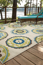 100% Polypropylene Vintage Indoor/Outdoor Area Rug