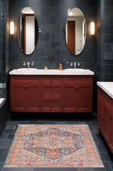 Cotton and Polyester Rectangle Indoor Area Rug