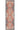 Modern rust cotton printed rug for stylish living room décor.