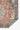 Soft cotton area rug in rust with printed detailing, Chandler CHN-07