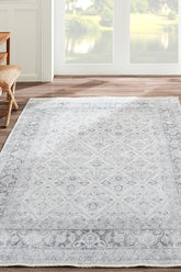 Cotton and Polyester Rectangle Indoor Area Rug
