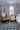 Multi Geometric area rug 3'6" X 5 - overhead flat lay view