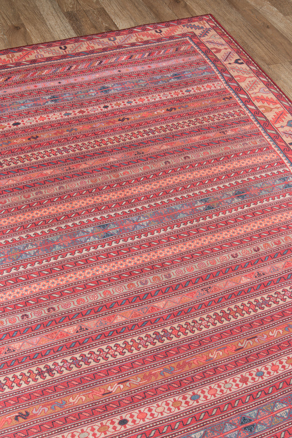 Machine Made Polyester Multicolor Traditional Area Rug – 8'5