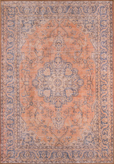 Afshar Copper Area Rug - AFS11 Machine - Made, 2' X 3'