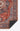 Red Traditional area rug 10' X 14' - overhead flat lay view