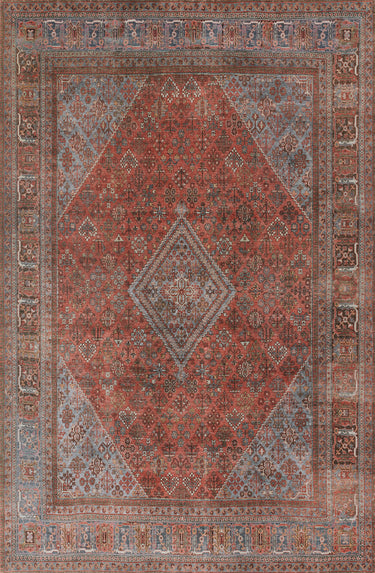 Momeni Afshar 100% Polyester Copper Area Rug, 10' X 14'
