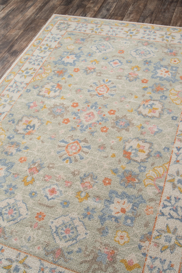 Machine Made Wool Blue Oriental Area Rug – 2' x 3' | Anatolia by Momeni lifestyle