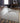 Grey Wool area rug 2'3" X 8 - corner detail and border