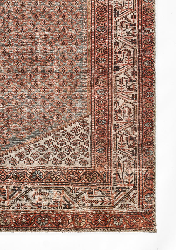 Hand Knotted Polyester Red Oriental Area Rug – 7'6