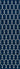 Navy Stripe area rug 2'3" X 4 - detail shot showing pile and weave