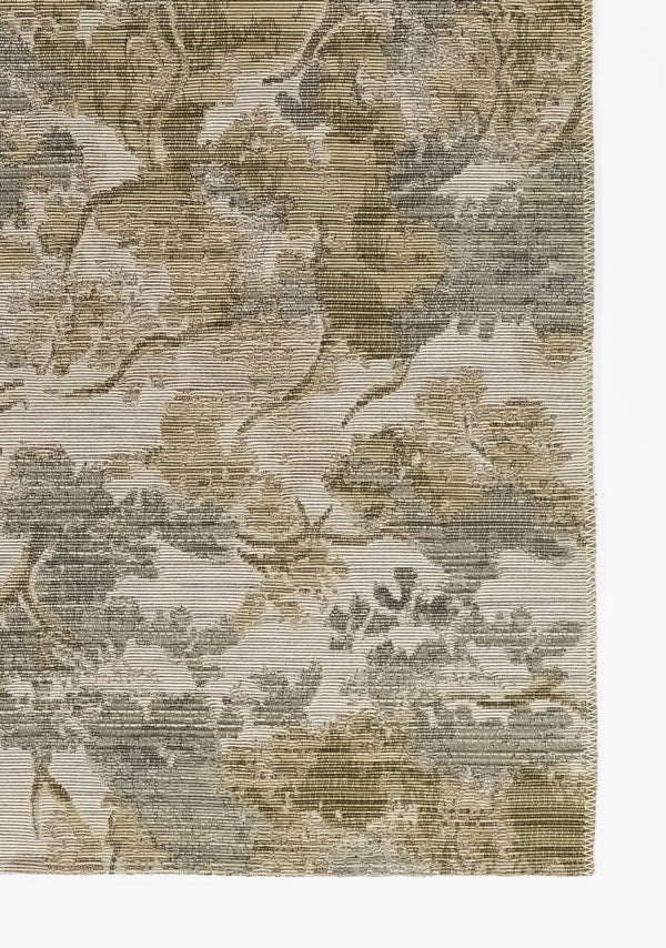 Machine Made Wool Multicolor Distressed Runner Rug – 2'7