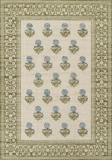 Momeni Bibury BIB-4 Green Machine - Made Area Rug, 2' X 3'