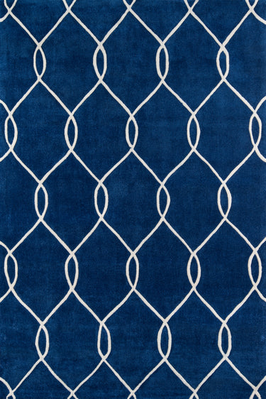 Navy Bliss Hand - Tufted Area Rug by Momeni, 8' X 10'