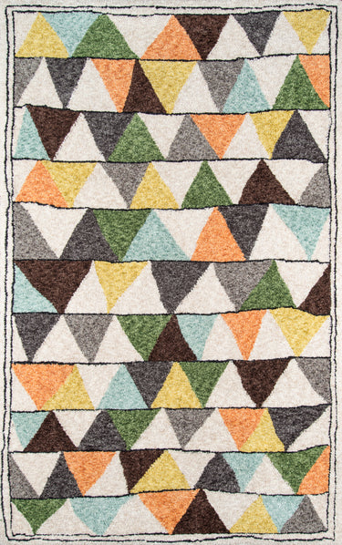 Novogratz BUN-1 Tri Runner Rug, Multi 2'3" X 8' Runner