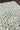 Green Bohemian area rug 9' X 12' - close-up of pattern and texture