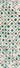 Green Bohemian area rug 9' X 12' - detail shot showing pile and weave