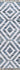 Blue Geometric area rug 2' X 3' - detail shot showing pile and weave