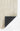 Ivory area rug 2'6" X 8 - overhead flat lay view